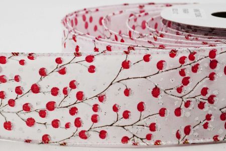 Sparking Red Berries Ribbon_KF6546GN-1_White